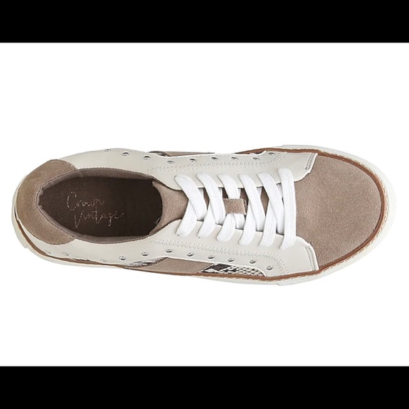 Crown Vintage Kalinda Snakeskin/Suede/Stud Sneaker - Picture 7 of 16
